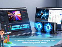 Laptop dengan Sistem Pendingin Baik agar Tetap Stabil Saat Digunakan Intensif